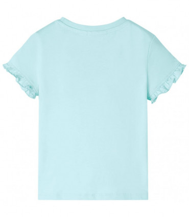Kids' T-shirt with Short Sleeves Light Aqua 140