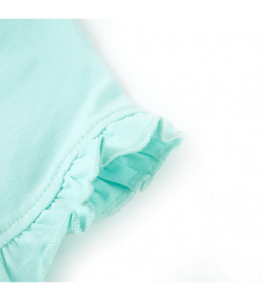 Kids' T-shirt with Short Sleeves Light Aqua 140