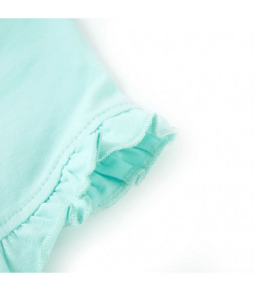 Kids' T-shirt with Short Sleeves Light Aqua 92