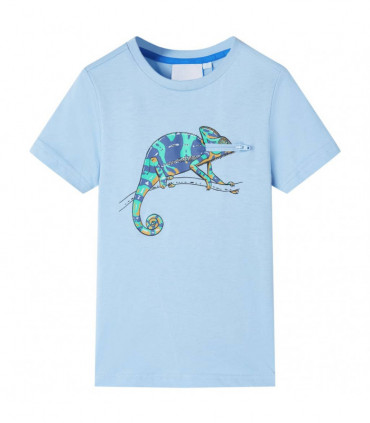 Kids' T-shirt with Short Sleeves Light Blue 104
