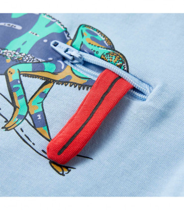 Kids' T-shirt with Short Sleeves Light Blue 104