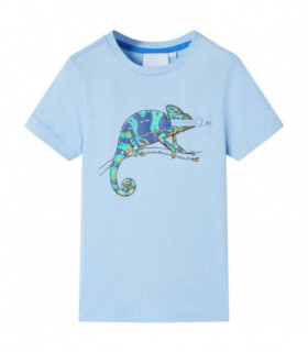 Kids' T-shirt with Short Sleeves Light Blue 128