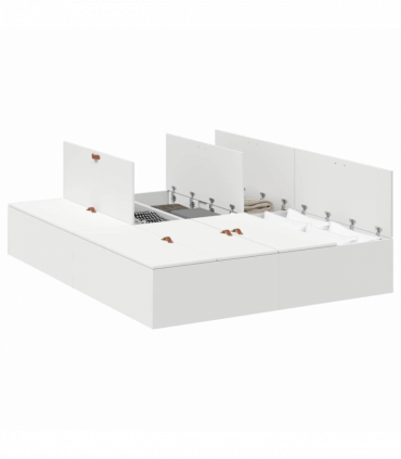 vidaXL Bed Frame White 200 x 140 x 31.5 cm Engineered wood