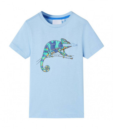 Kids' T-shirt with Short Sleeves Light Blue 92