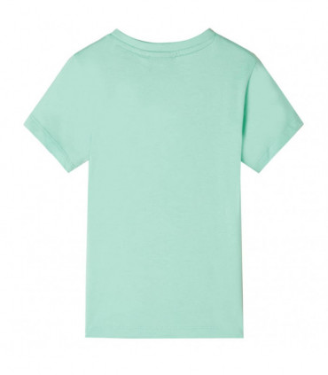Kids' T-shirt with Short Sleeves Light Green 128