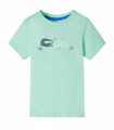 Kids' T-shirt with Short Sleeves Light Green 140