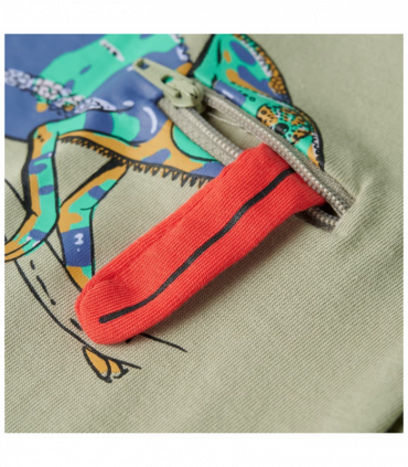 Kids' T-shirt with Short Sleeves Light Khaki 104