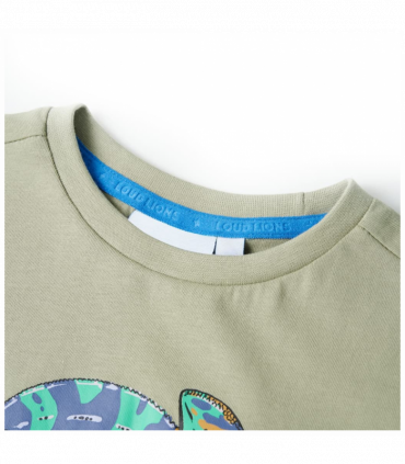 Kids' T-shirt with Short Sleeves Light Khaki 116