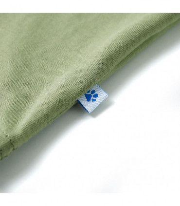 Kids' T-shirt with Short Sleeves Light Khaki 128