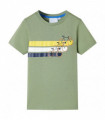 Kids' T-shirt with Short Sleeves Light Khaki 140