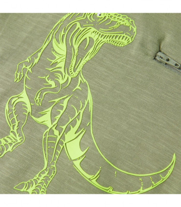 Kids' T-shirt with Short Sleeves Light Khaki 92