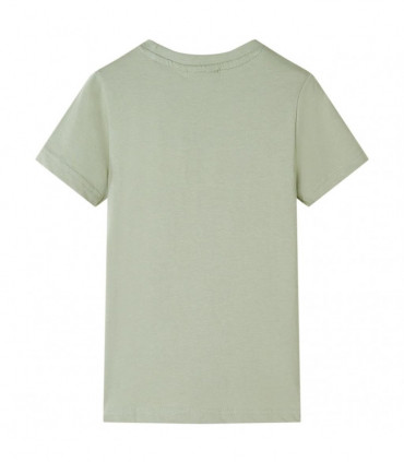 Kids' T-shirt with Short Sleeves Light Khaki 92