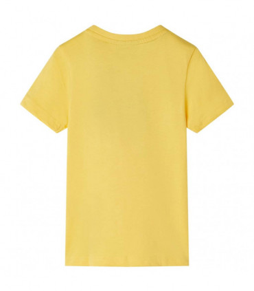 Kids' T-shirt with Short Sleeves Light Ochre 128