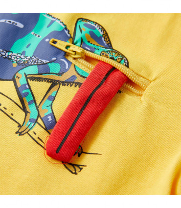 Kids' T-shirt with Short Sleeves Light Ochre 92