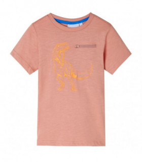 Kids' T-shirt with Short Sleeves Light Orange 104