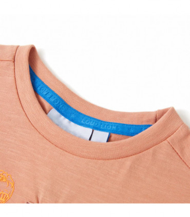 Kids' T-shirt with Short Sleeves Light Orange 104