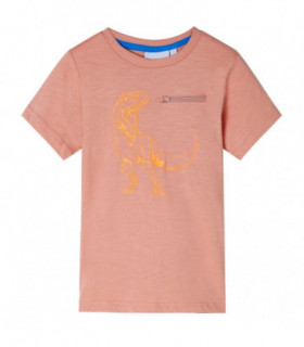Kids' T-shirt with Short Sleeves Light Orange 92