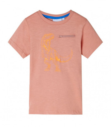 Kids' T-shirt with Short Sleeves Light Orange 92