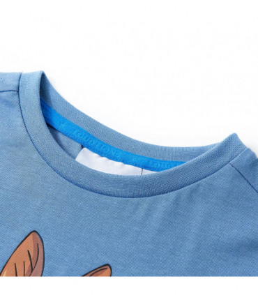 Kids' T-shirt with Short Sleeves Medium Blue 104