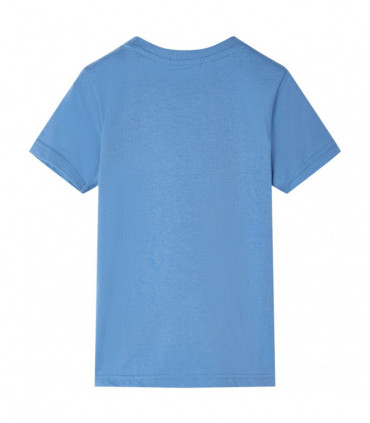 Kids' T-shirt with Short Sleeves Medium Blue 128