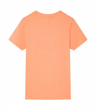 Kids' T-shirt with Short Sleeves Neon Orange 116
