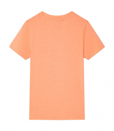 Kids' T-shirt with Short Sleeves Neon Orange 140