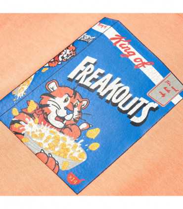 Kids' T-shirt with Short Sleeves Neon Orange 140