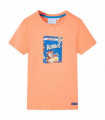 Kids' T-shirt with Short Sleeves Neon Orange 92