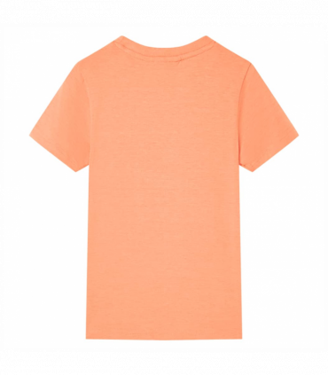 Kids' T-shirt with Short Sleeves Neon Orange 92