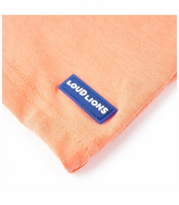 Kids' T-shirt with Short Sleeves Neon Orange 92