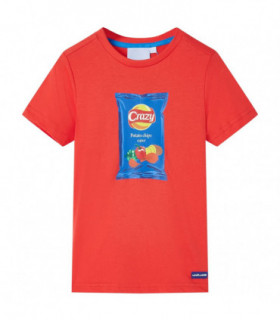 Kids' T-shirt with Short Sleeves Red 116