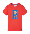 Kids' T-shirt with Short Sleeves Red 128