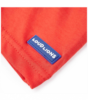Kids' T-shirt with Short Sleeves Red 128
