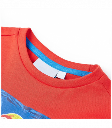 Kids' T-shirt with Short Sleeves Red 92