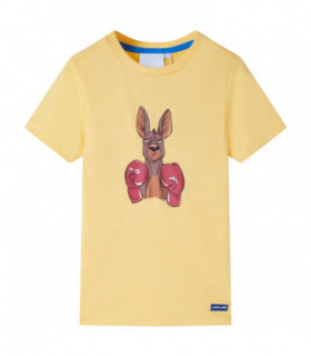 Kids' T-shirt with Short Sleeves Yellow 104