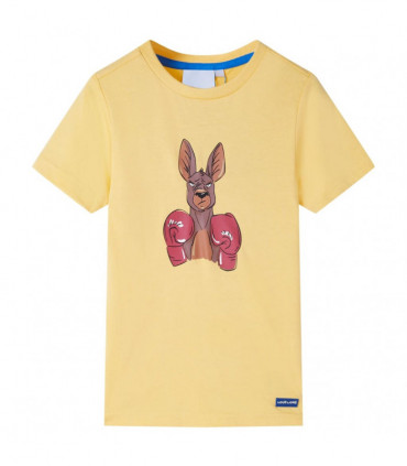 Kids' T-shirt with Short Sleeves Yellow 104