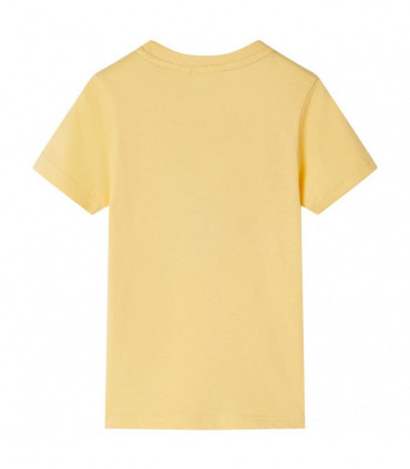 Kids' T-shirt with Short Sleeves Yellow 104