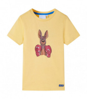 Kids' T-shirt with Short Sleeves Yellow 116