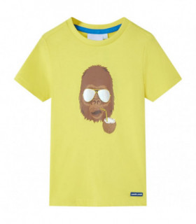 Kids' T-shirt with Short Sleeves Yellow 116