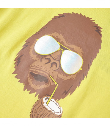 Kids' T-shirt with Short Sleeves Yellow 116