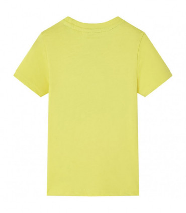 Kids' T-shirt with Short Sleeves Yellow 128