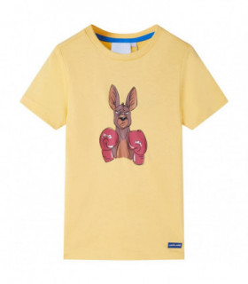 Kids' T-shirt with Short Sleeves Yellow 140