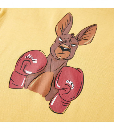 Kids' T-shirt with Short Sleeves Yellow 140