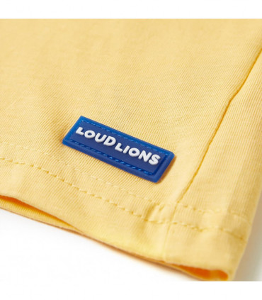 Kids' T-shirt with Short Sleeves Yellow 92