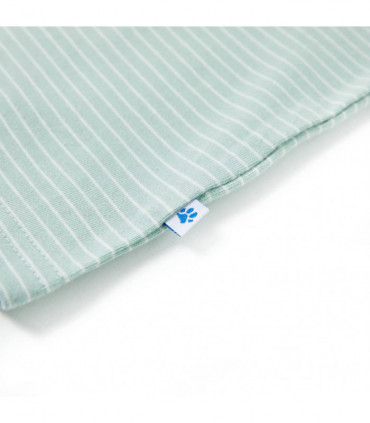 Kids' T-shirt with Stripes Light Mint 104