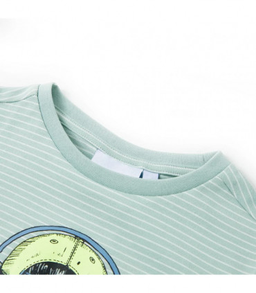 Kids' T-shirt with Stripes Light Mint 92