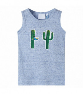 Kids' Tank Top Blue Melange 116