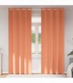 vidaXL Curtains with Curtains 2 pcs Terracotta Polyester