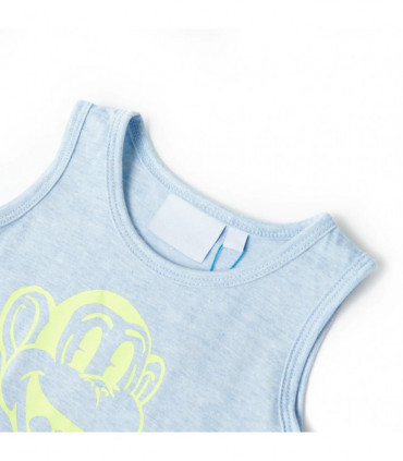 Kids' Tank Top Soft Blue Melange 104