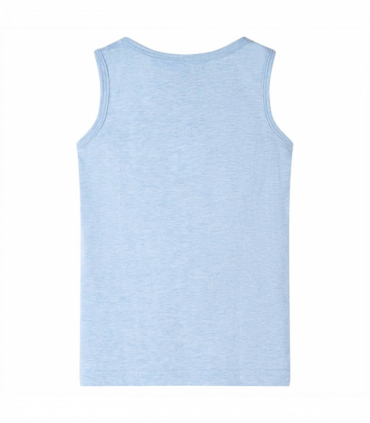 Kids' Tank Top Soft Blue Melange 128